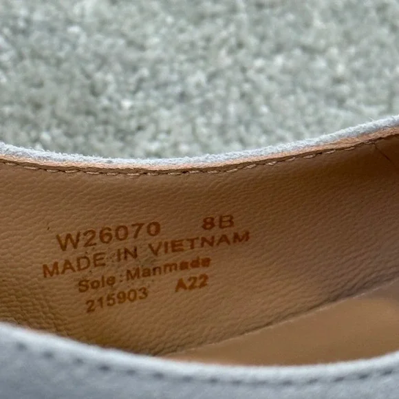 Cole Haan Gabbie Pump Suede 80 Pearl Grey Stiletto Heels NIB Sz 8 Wedding Formal - Picture 10 of 15